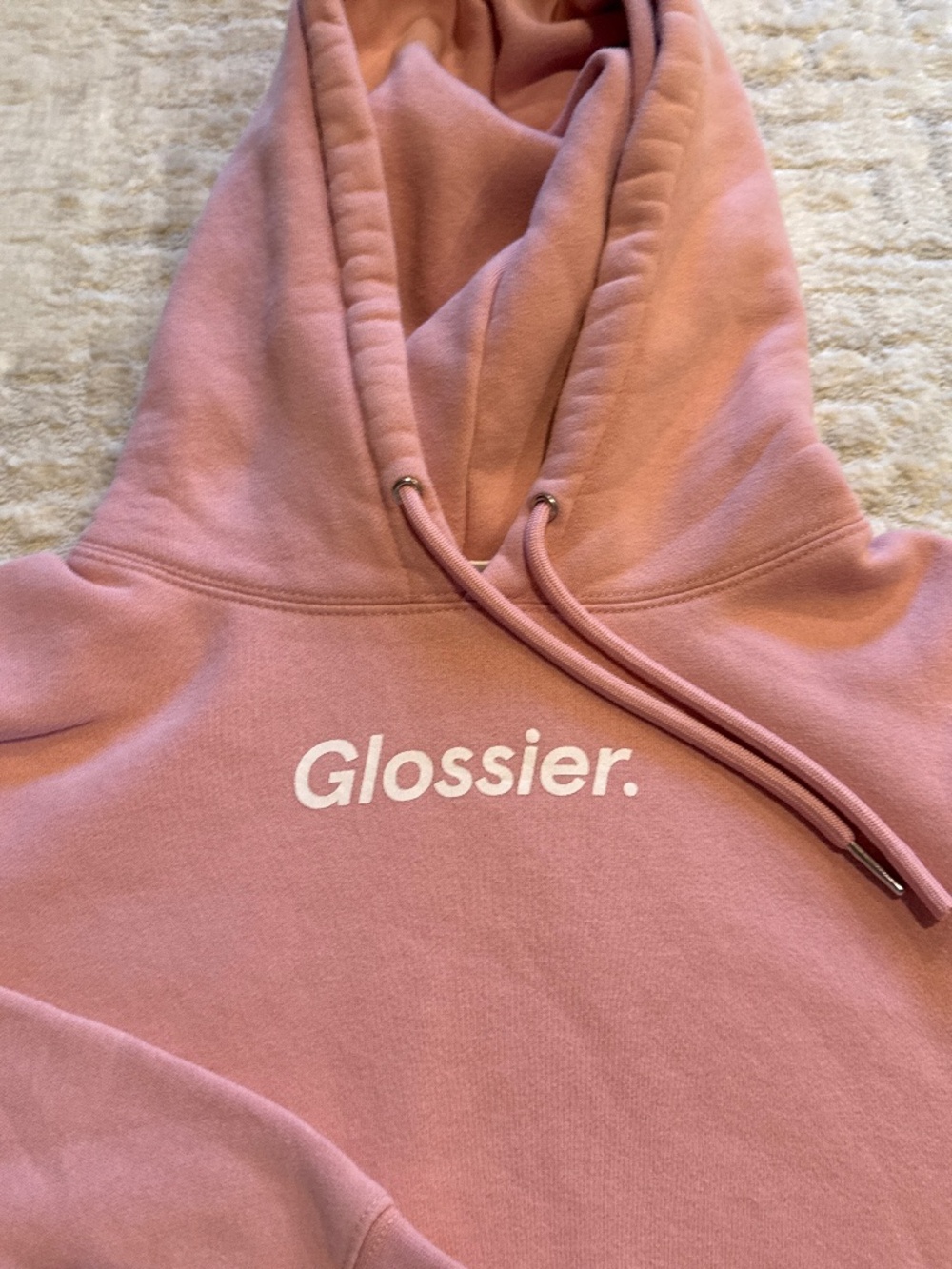 Glossier pink hoodie - Picture 2 of 7